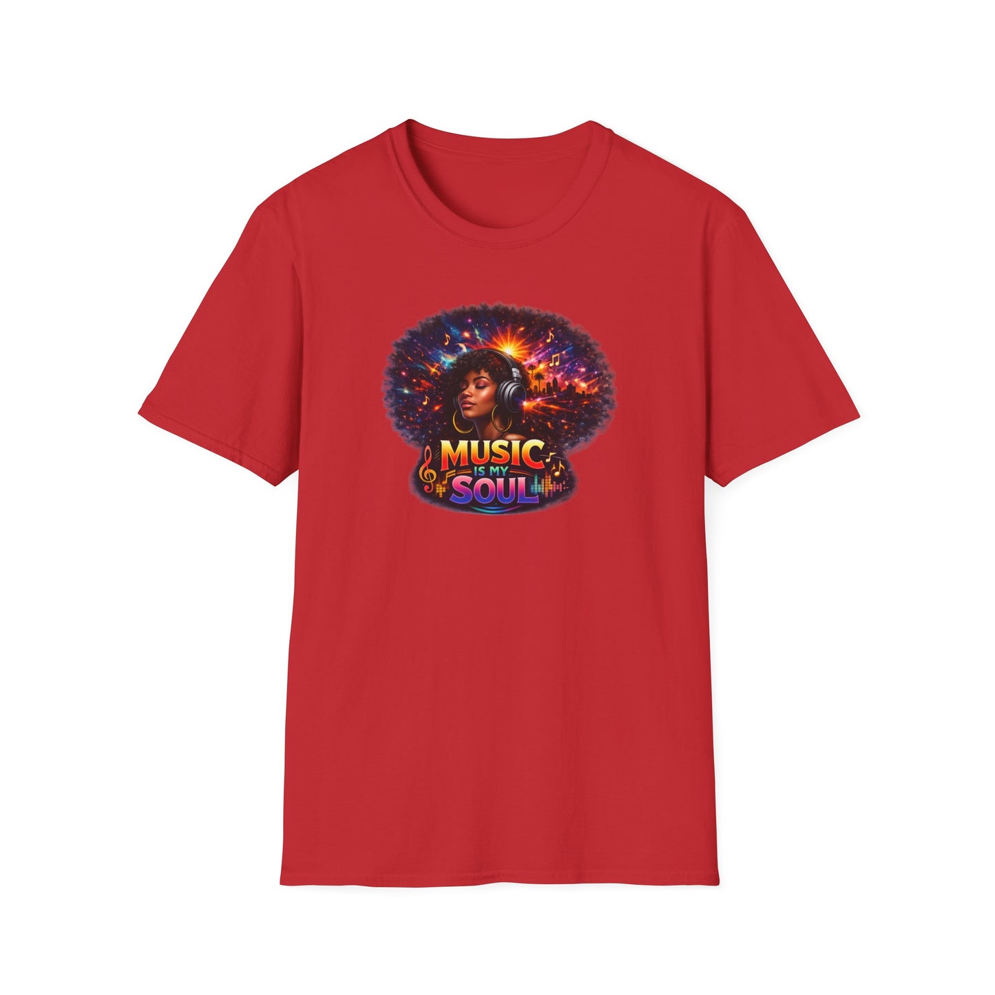MUSIC IS MY SOUL - Unisex Softstyle T-Shirt