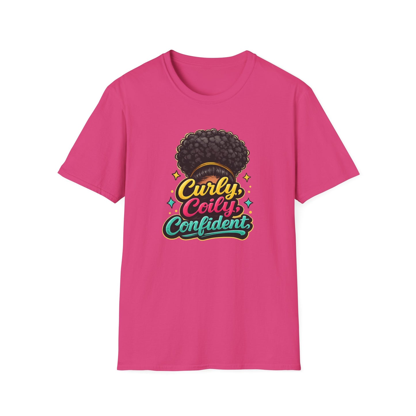 CURLY-COILY-CONFIDENT Unisex Soft Style T-Shirt