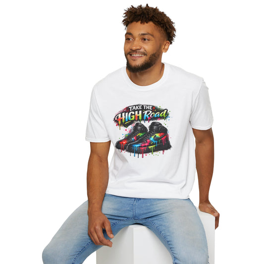 TAKE THE HIGH ROAD - Unisex Soft Style T-shirt