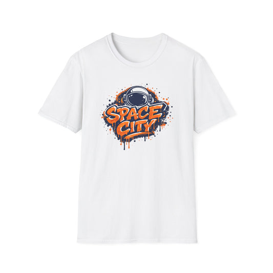 SPACE CITY-GRAFFITI ART - Unisex Soft Style T-shirt