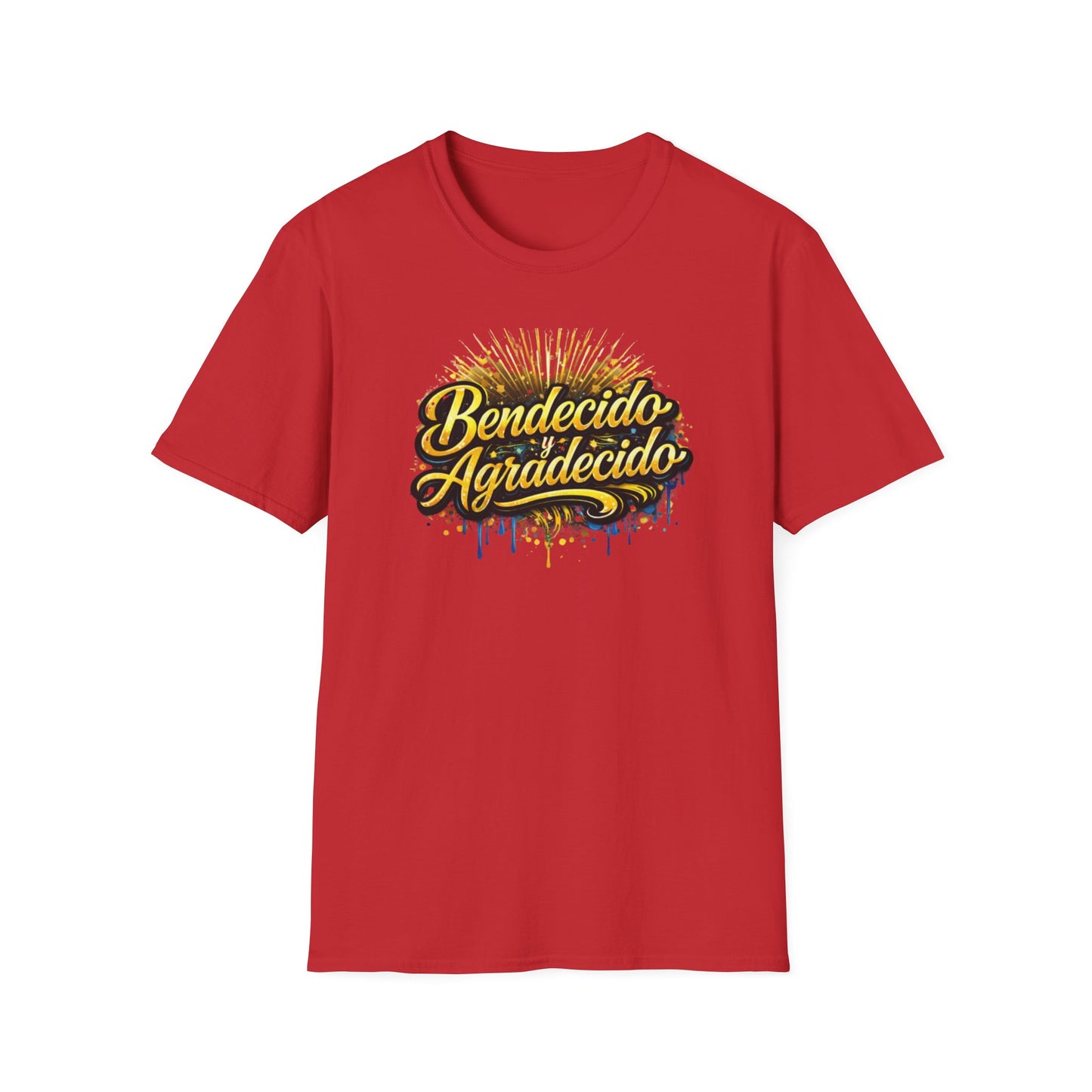 BENDICIDO Y AGRADECIDO - Unisex Soft Style T-Shirt