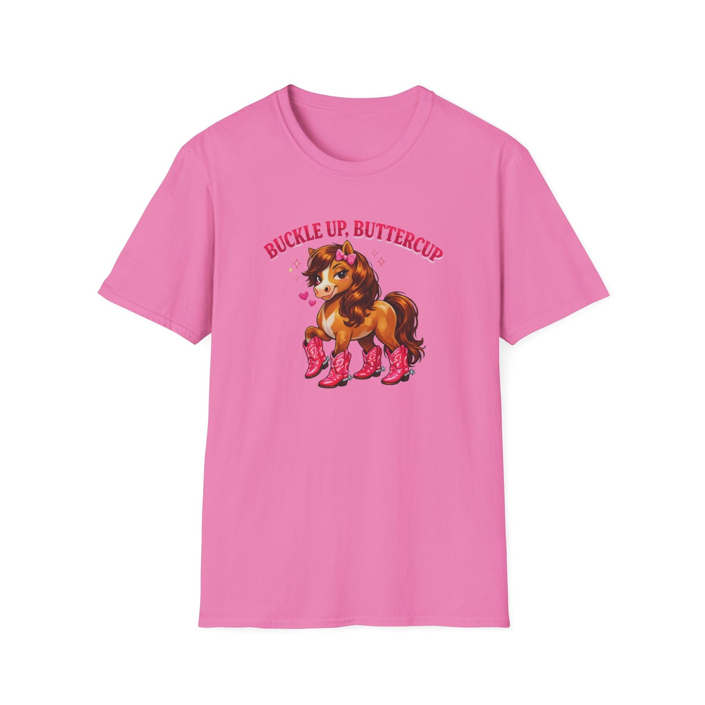 BUCKLE UP BUTTER CUP - Unisex Soft Style T-Shirt