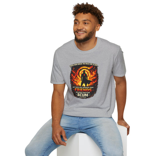 THOSE WHO BREAK THE RULES ARE SCUM - KAKASHI - Unisex Soft Style T-Shirt