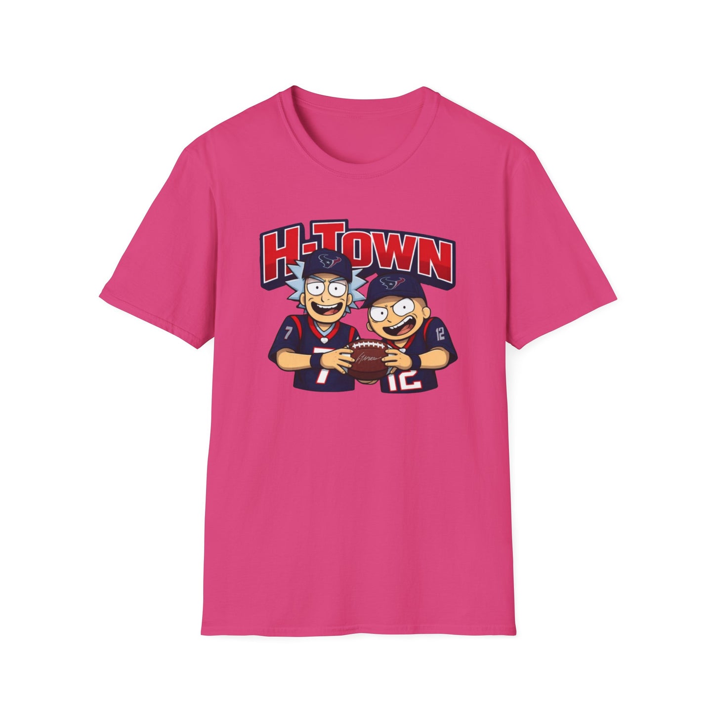 RICK N MORTY REPPIN TEXANS - Unisex Soft Style T-Shirt