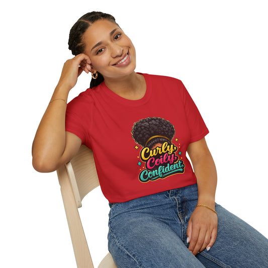 CURLY-COILY-CONFIDENT Unisex Soft Style T-Shirt