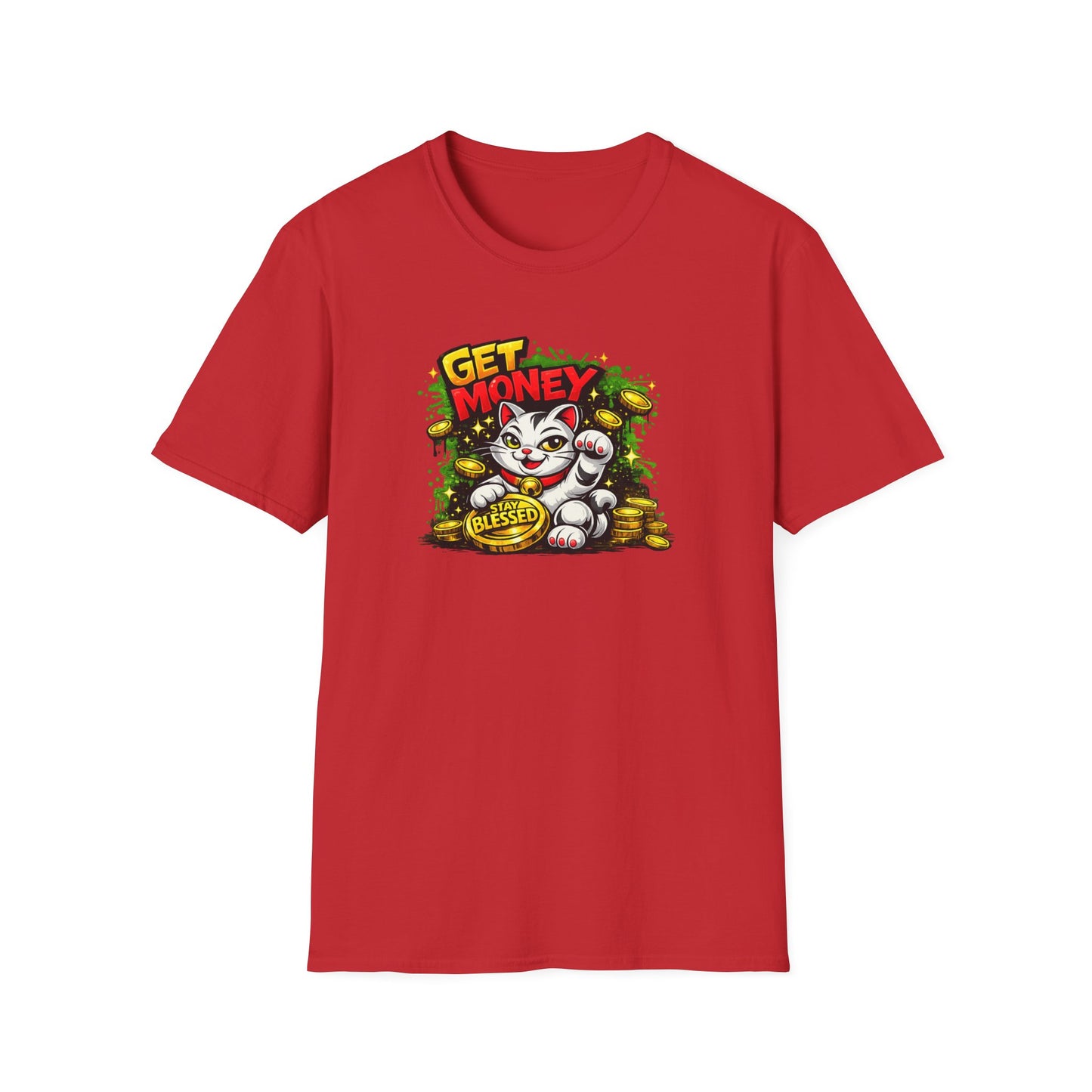 GET MONEY-STAY BLESSED - Unisex Soft Style T-Shirt