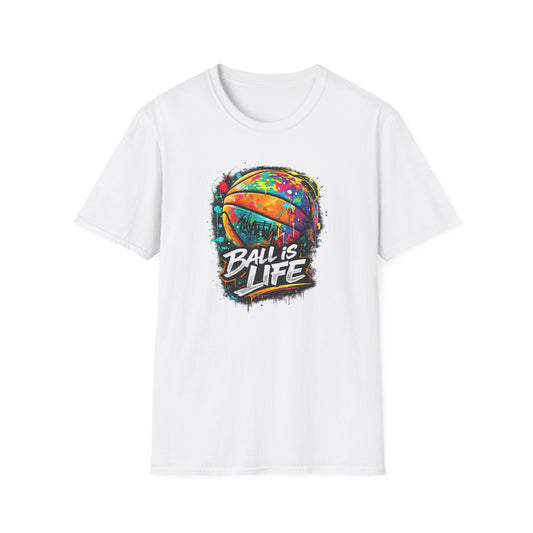 BALL IS LIFE - COLORUL - Unisex Soft Style T-Shirt