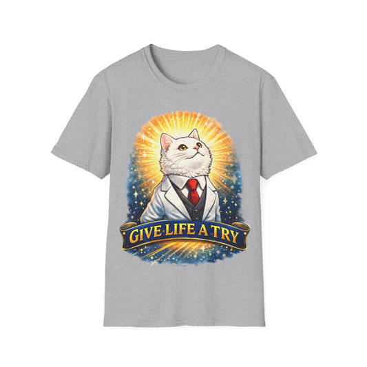 GIVE LIFE A TRY - ((BIG PRINT)) Unisex Soft Style T-Shirt