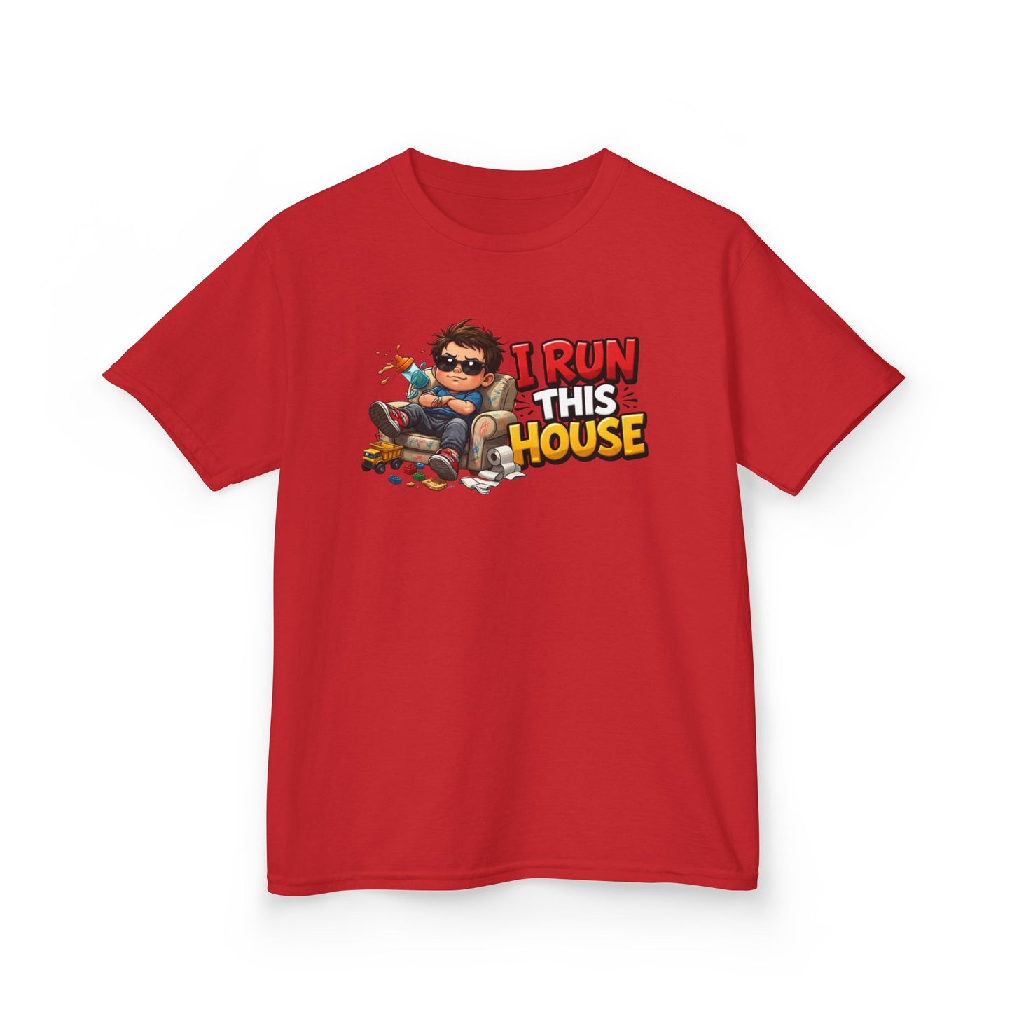 I RUN THIS HOUSE - Kid's Cotton Tee
