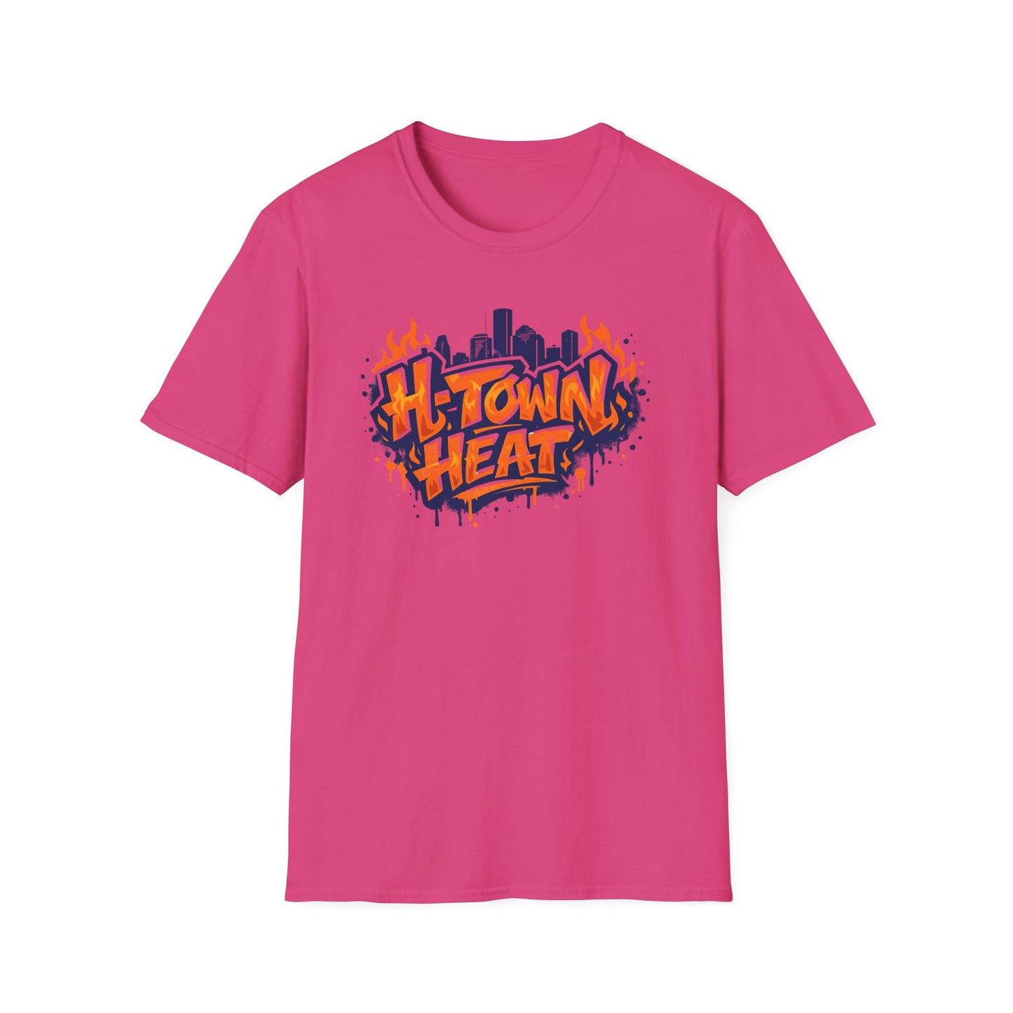 H-TOWN HEAT-GRAFFITI ART - Unisex Soft Style T-shirt