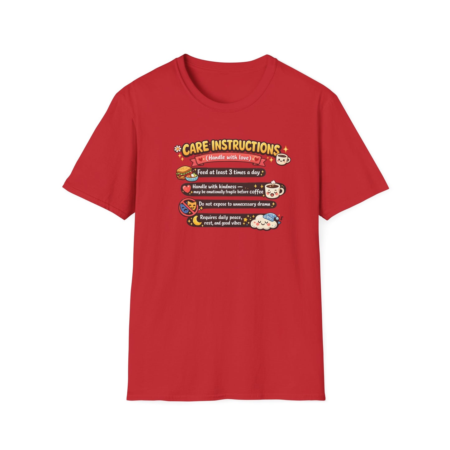 CARE INSTRUCTIONS - Unisex Soft Style T-Shirt