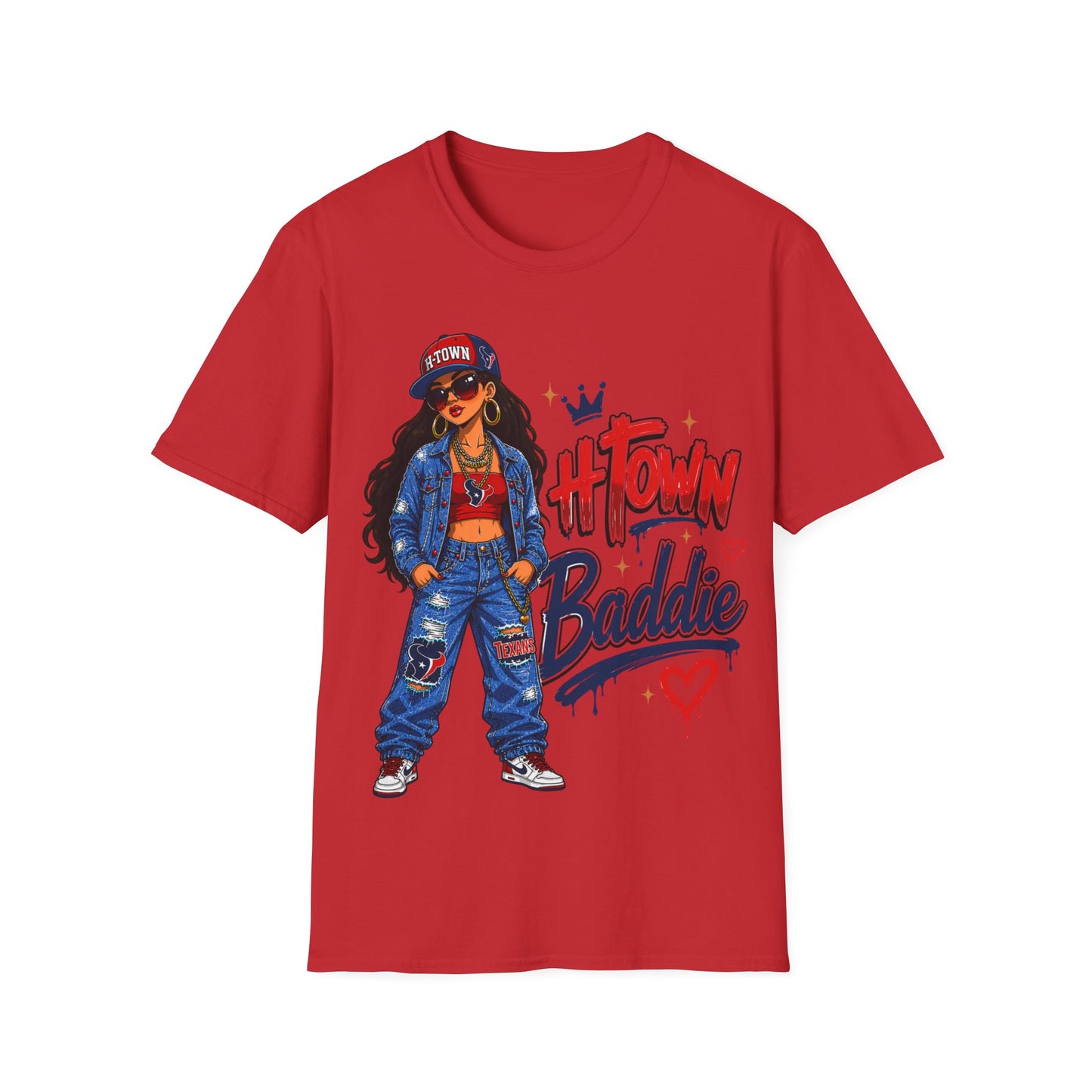H-TOWN BADDIE - ((BIG PRINT)) Unisex Soft Style T-Shirt