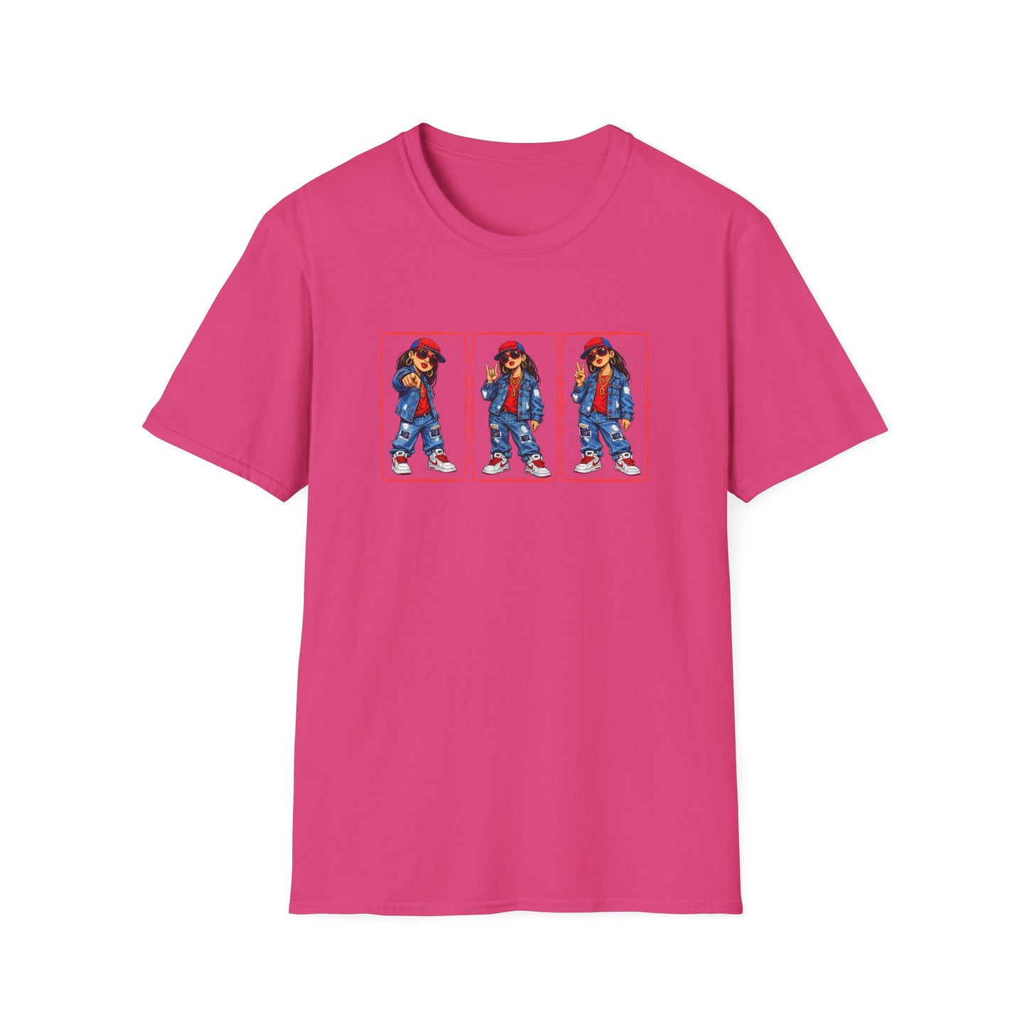 GIRL REPPING THE TEXANS - Unisex Soft Style T-Shirt