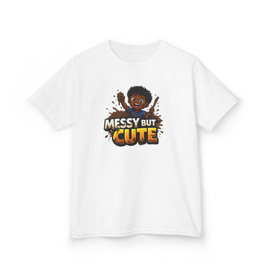 MESSY BUT CUTE - Kids Cotton Tee
