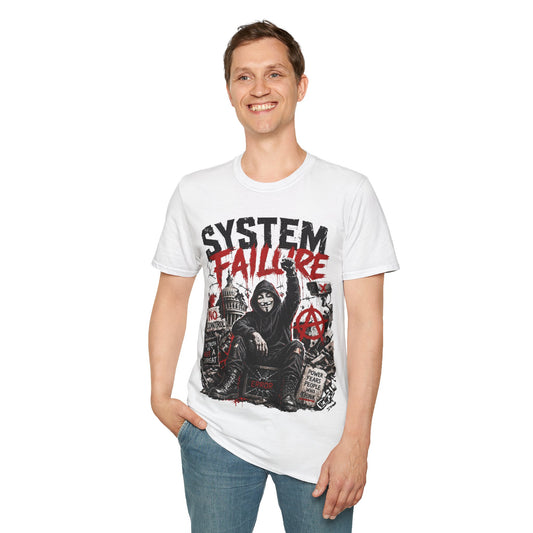 SYSTEM FAILURE - ((BIG PRINT)) - Unisex Soft Style T-Shirt