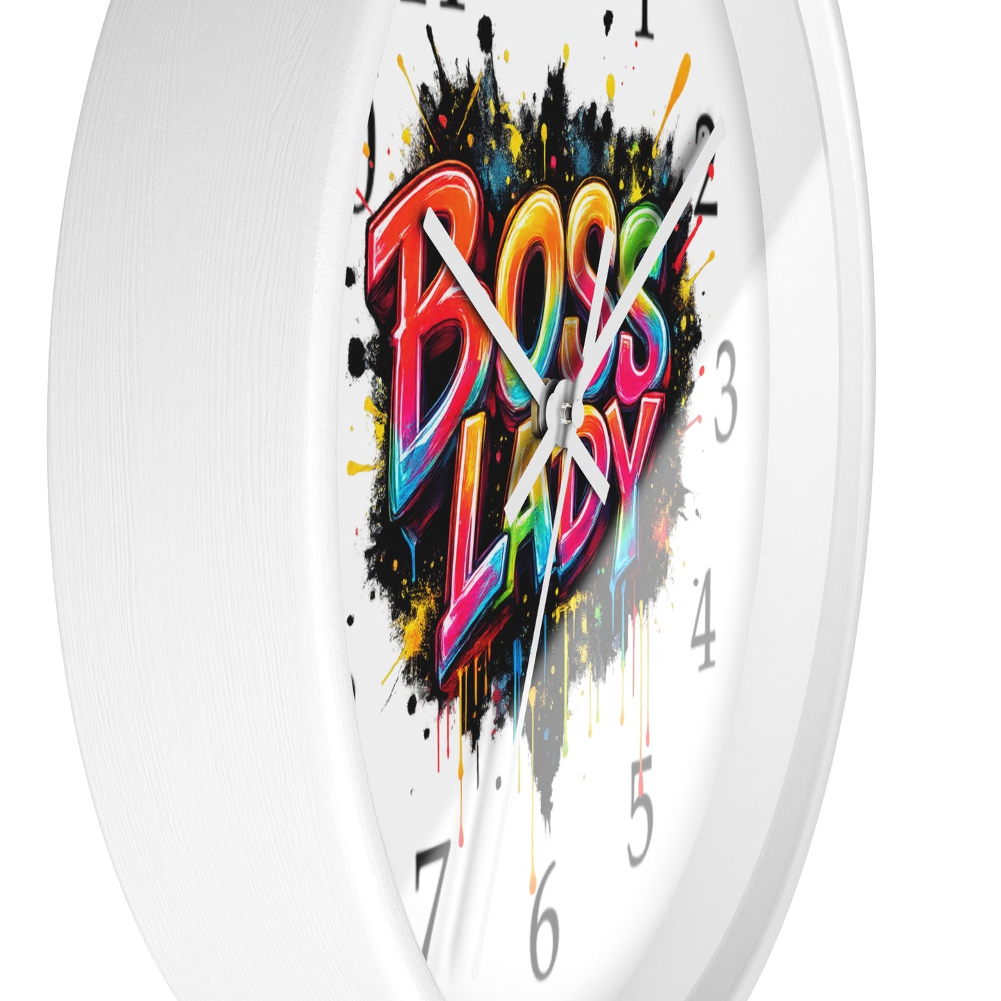 Boss Lady Wall Clock | Empowering Home Decor Gift for Women