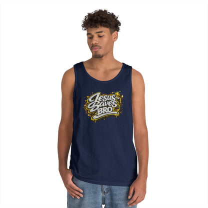JESUS SAVES BRO - Men's Cotton Tank Top