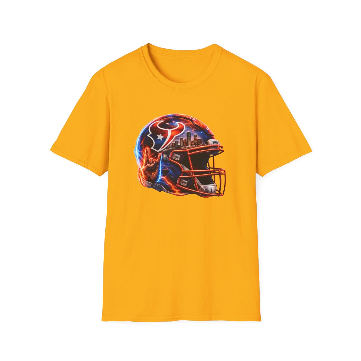 TEXANS INSPIRED HELMET - Unisex Soft Style T-Shirt