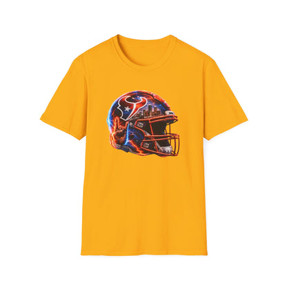 TEXANS INSPIRED HELMET - Unisex Soft Style T-Shirt