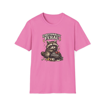 EMOTIONALLY FERAL - Unisex Soft Style T-Shirt