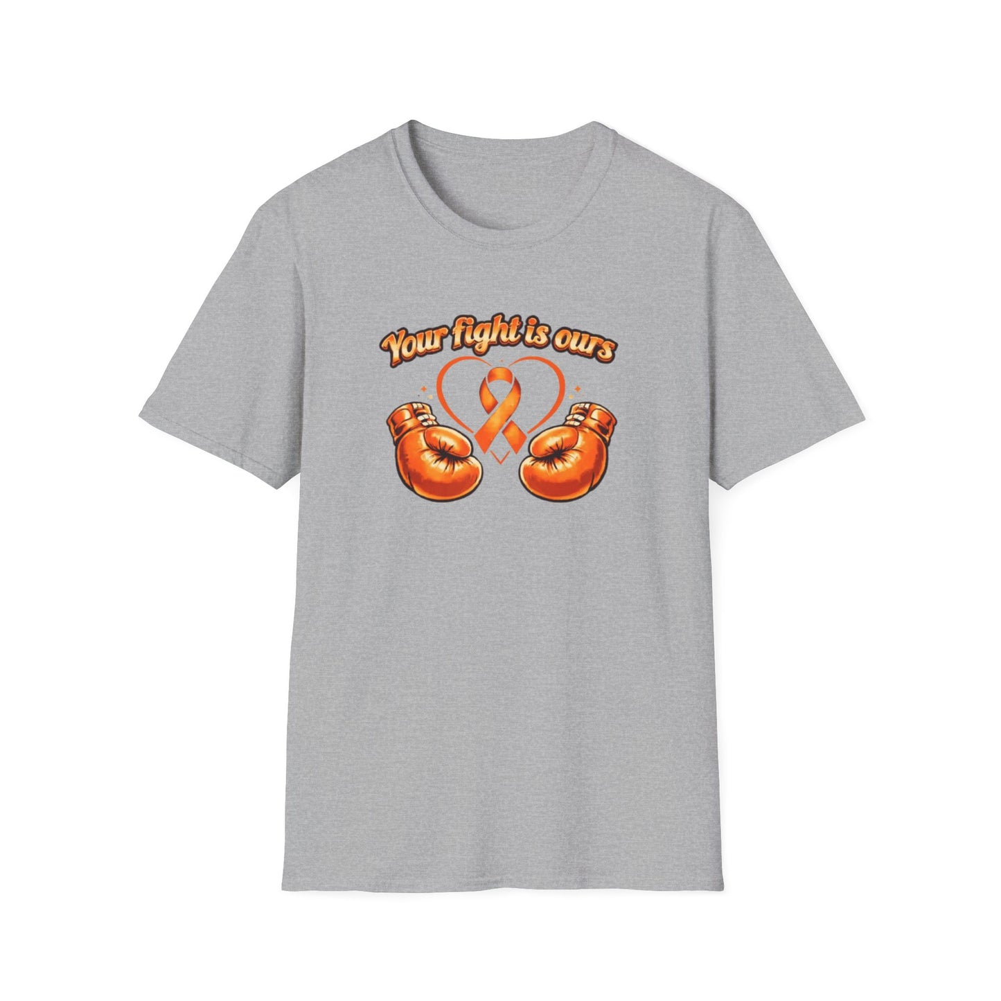 YOUR FIGHT IS OURS-ORANGE GLOVES - Unisex Soft Style T-Shirt