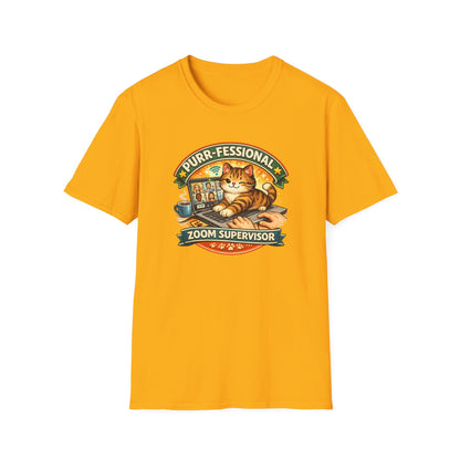 PURR-FESSIONAL ZOOM SUPERVISOR - Unisex Soft Style T-Shirt