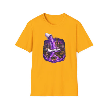 PURPLE HOUSTON - Unisex Soft Style T-Shirt