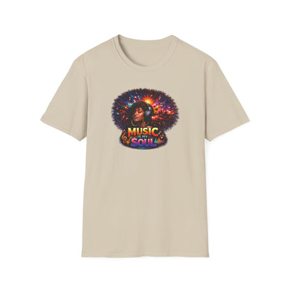 MUSIC IS MY SOUL - Unisex Softstyle T-Shirt