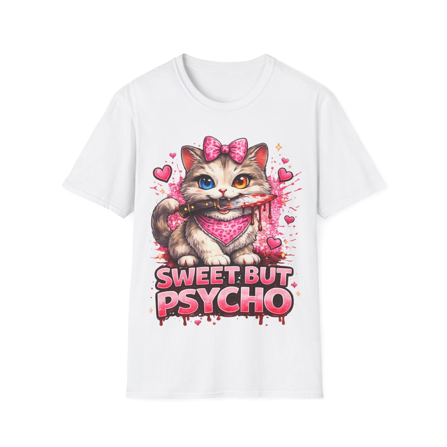 SWEET BUT PSYCHO - ((BIG PRINT))  Unisex Soft Style T-Shirt