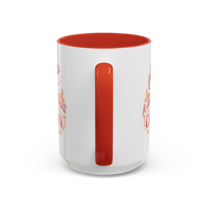 A COWGIRL'S HAT IS HER CROWN - Accent Coffee Mug (11, 15oz)