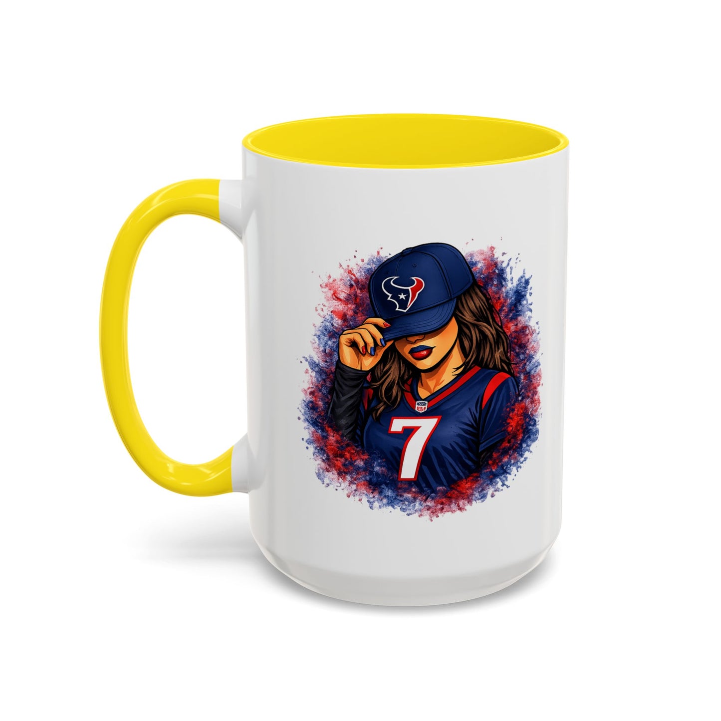 TEXANS GIRL REPPIN - Accent Coffee Mug (11, 15oz)