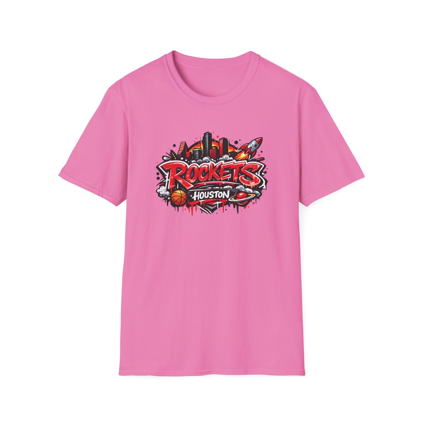 HOUSTON ROCKETS - DESIGN - Unisex Soft Style T-Shirt