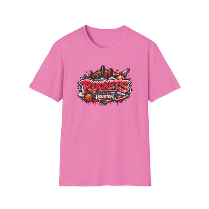 HOUSTON ROCKETS - DESIGN - Unisex Soft Style T-Shirt