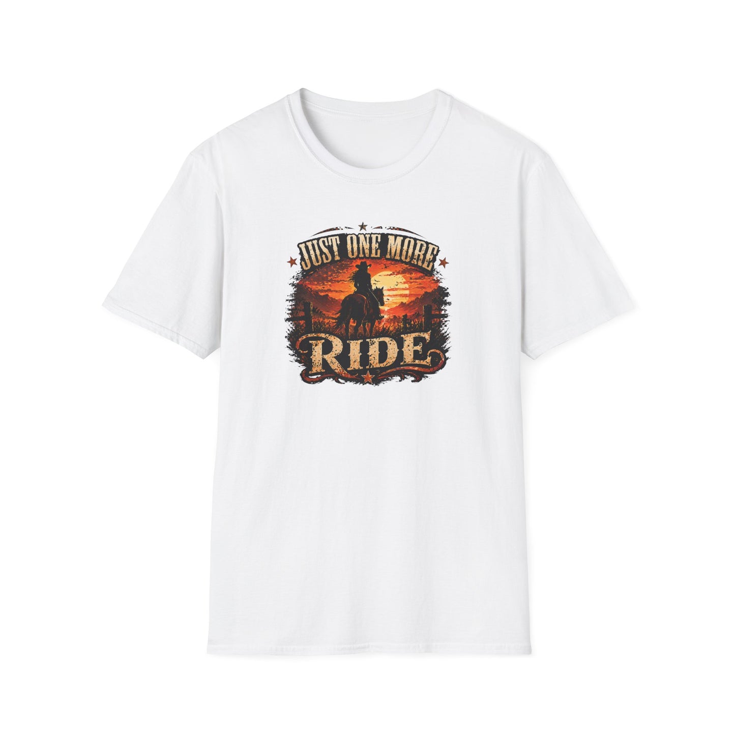 JUST ONE MORE RIDE - Unisex Soft Style T-Shirt