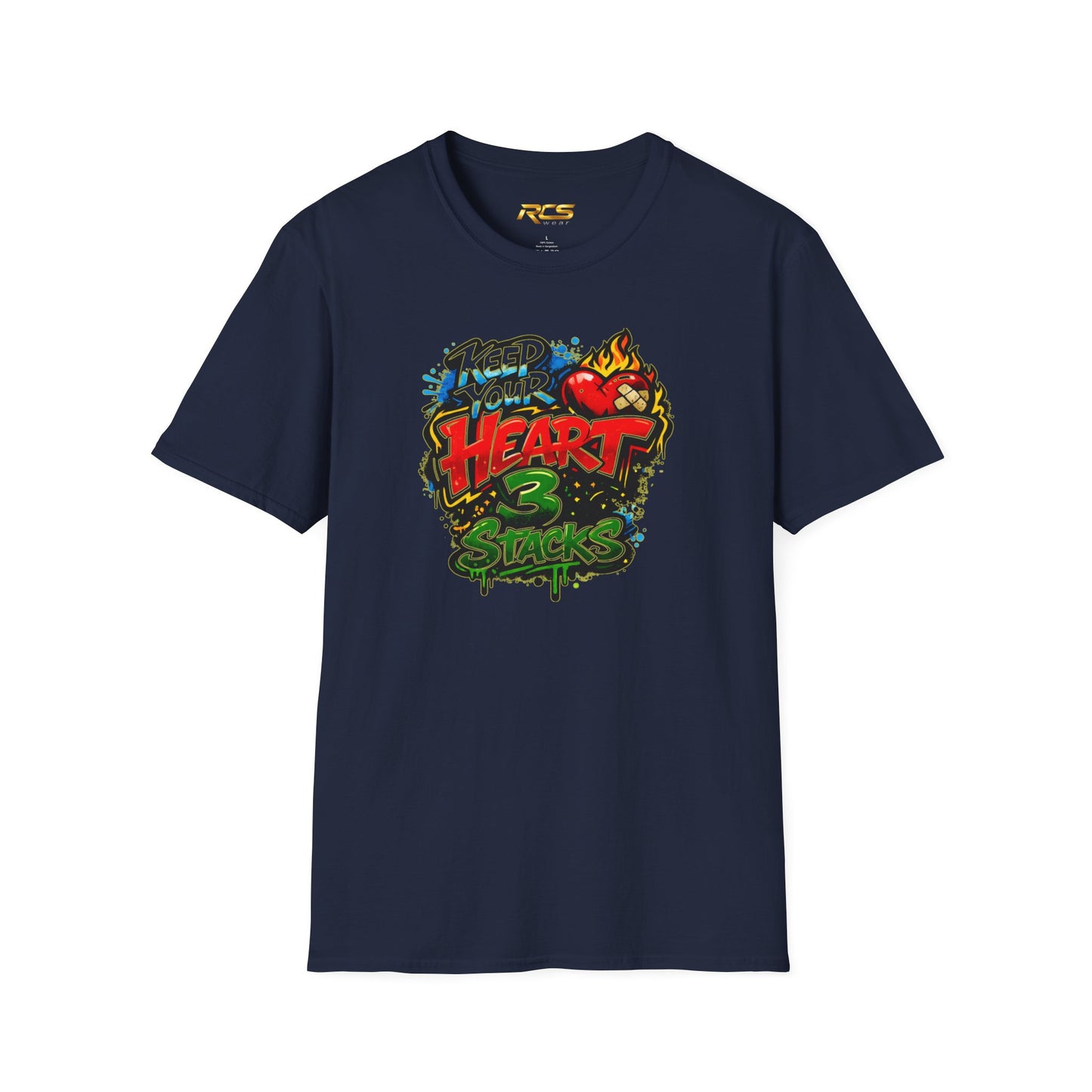 KEEP YOUR HEART 3 STACKS - Unisex Soft Style T-Shirt