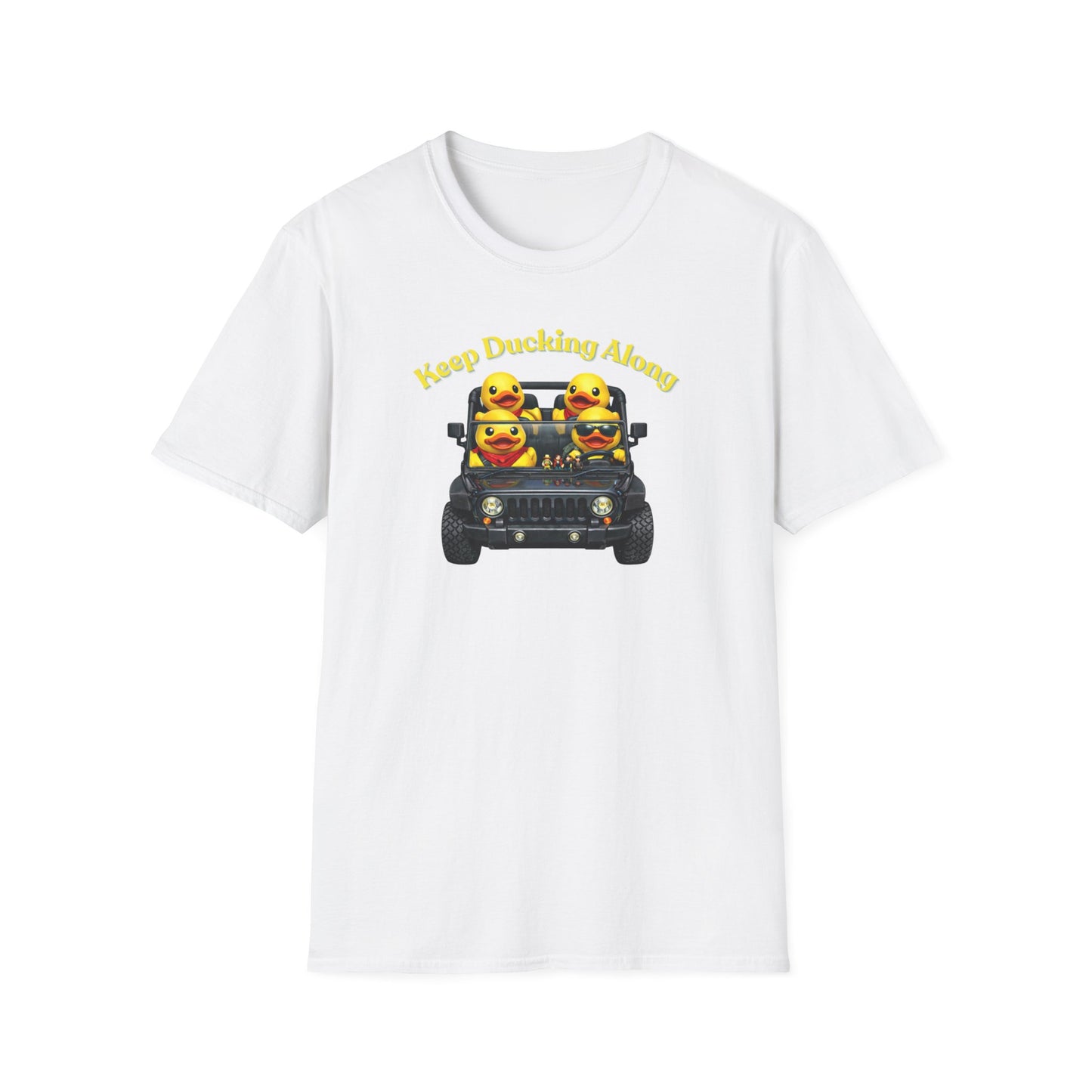 KEEP DUCKING ALONG - Unisex Softstyle T-Shirt