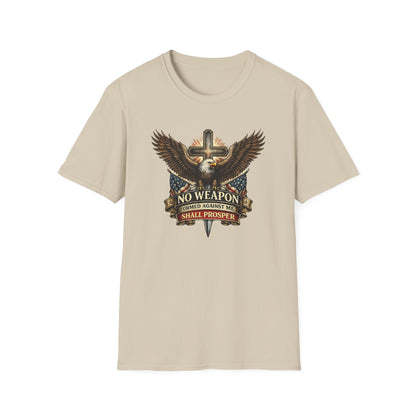 NO WEAPON FORMED AGAINST ME SHALL PROSPER - Unisex Soft Style T-Shirt