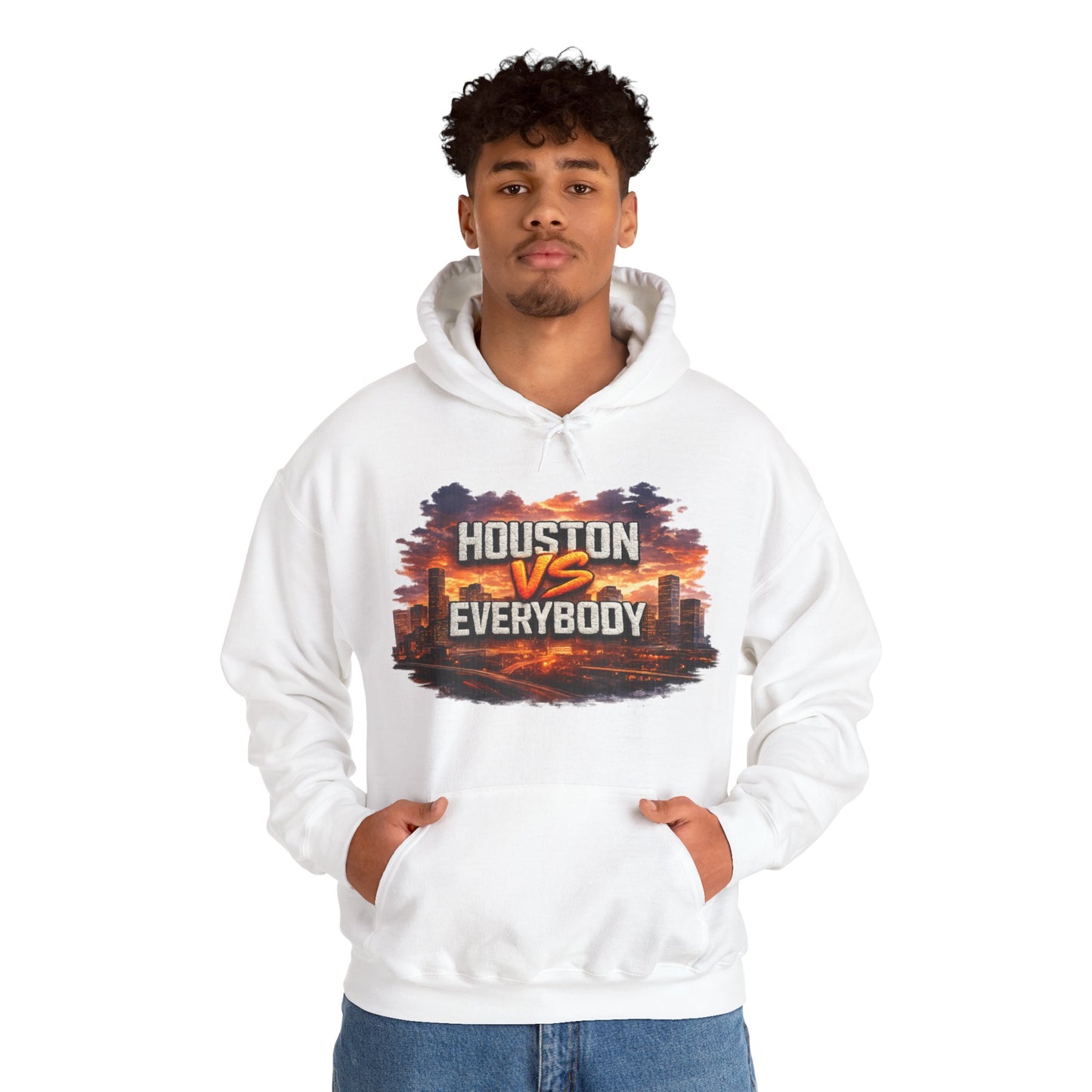 Houston vs Everybody Hoodie | H-Town Skyline Streetwear Pull-Over Hoodie
