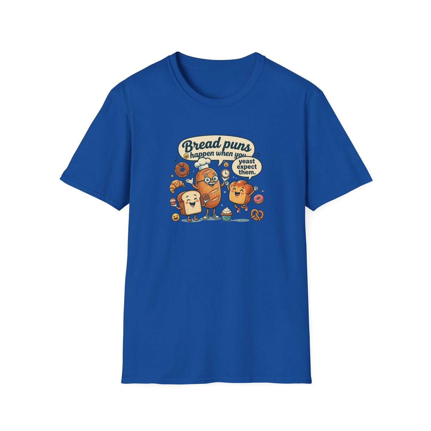 BREAD PUNS HAPPEN - Unisex Softstyle T-Shirt