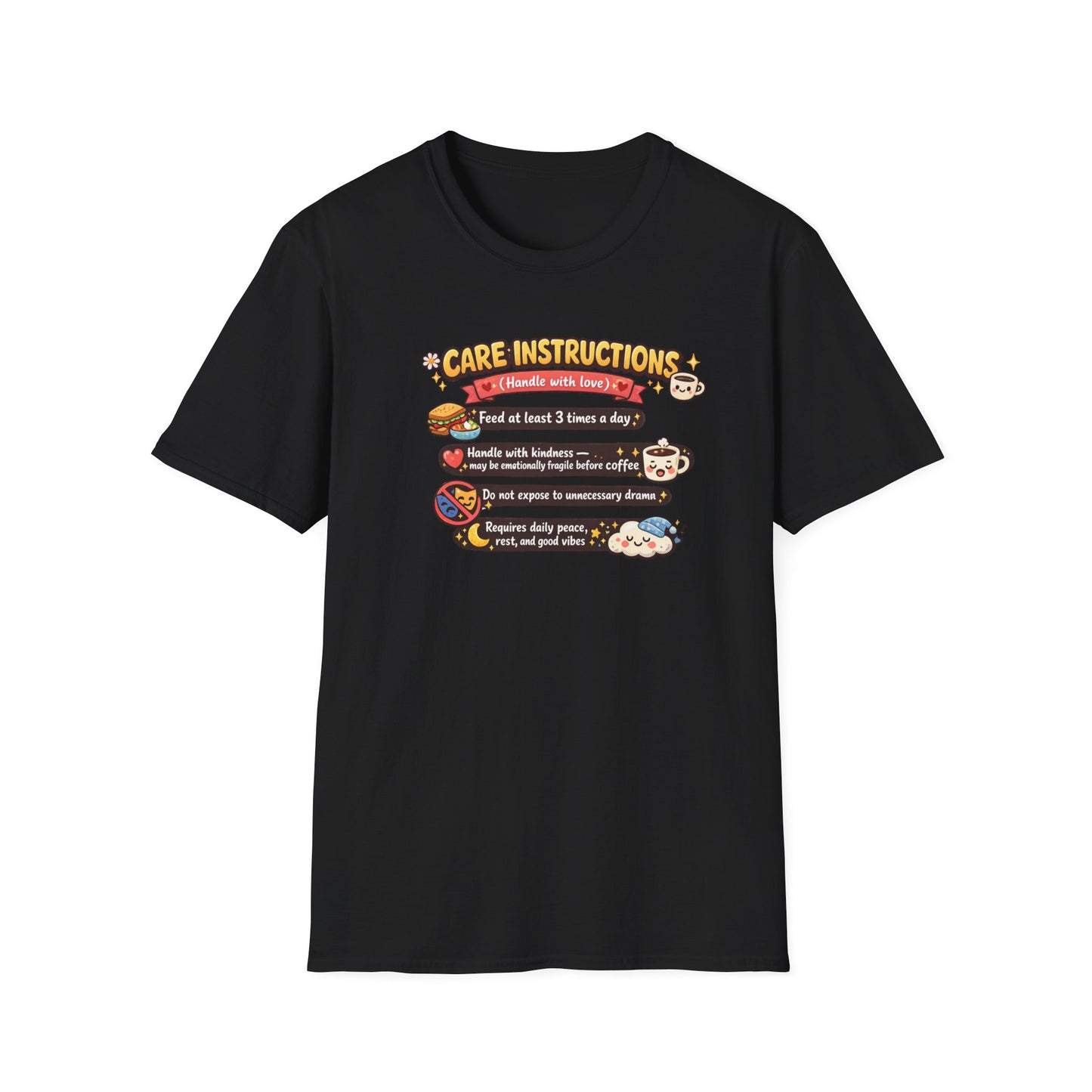 CARE INSTRUCTIONS - Unisex Soft Style T-Shirt