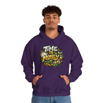 Time Is Money Hoodie | Hustle Mindset Graphic Unisex Pull-Over