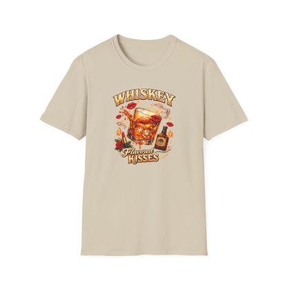 WHISKEY FLAVORED KISSES - Unisex Soft Style T-Shirt