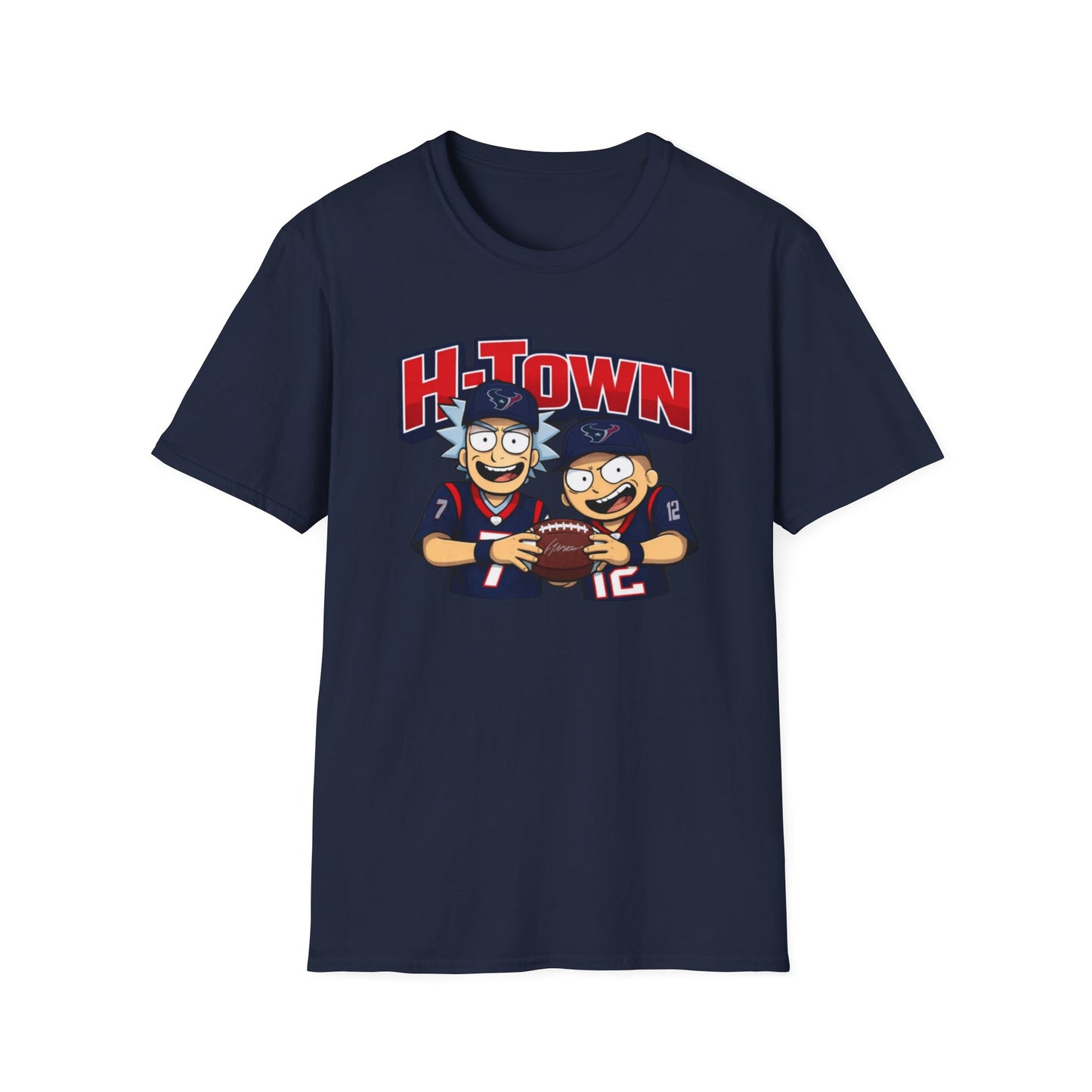 RICK N MORTY REPPIN TEXANS - Unisex Soft Style T-Shirt