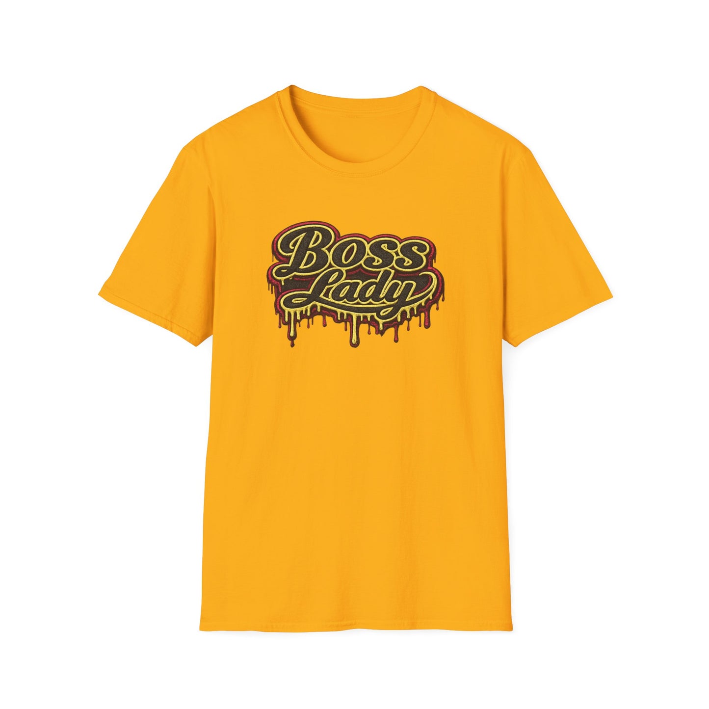 BOSS LADY-STITCHED DRIP - Unisex Soft Style T-Shirt