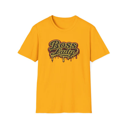 BOSS LADY-STITCHED DRIP - Unisex Soft Style T-Shirt