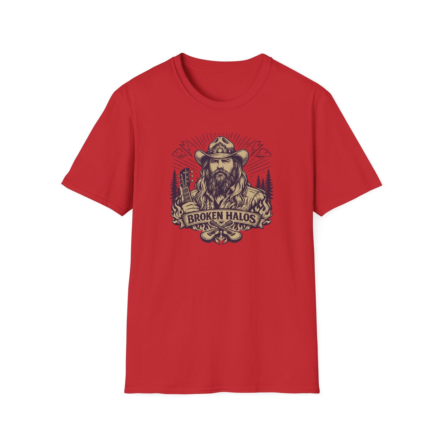 Chris Stapleton - BROKEN HALOS - Unisex Soft Style T-Shirt
