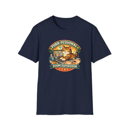 PURR-FESSIONAL ZOOM SUPERVISOR - Unisex Soft Style T-Shirt