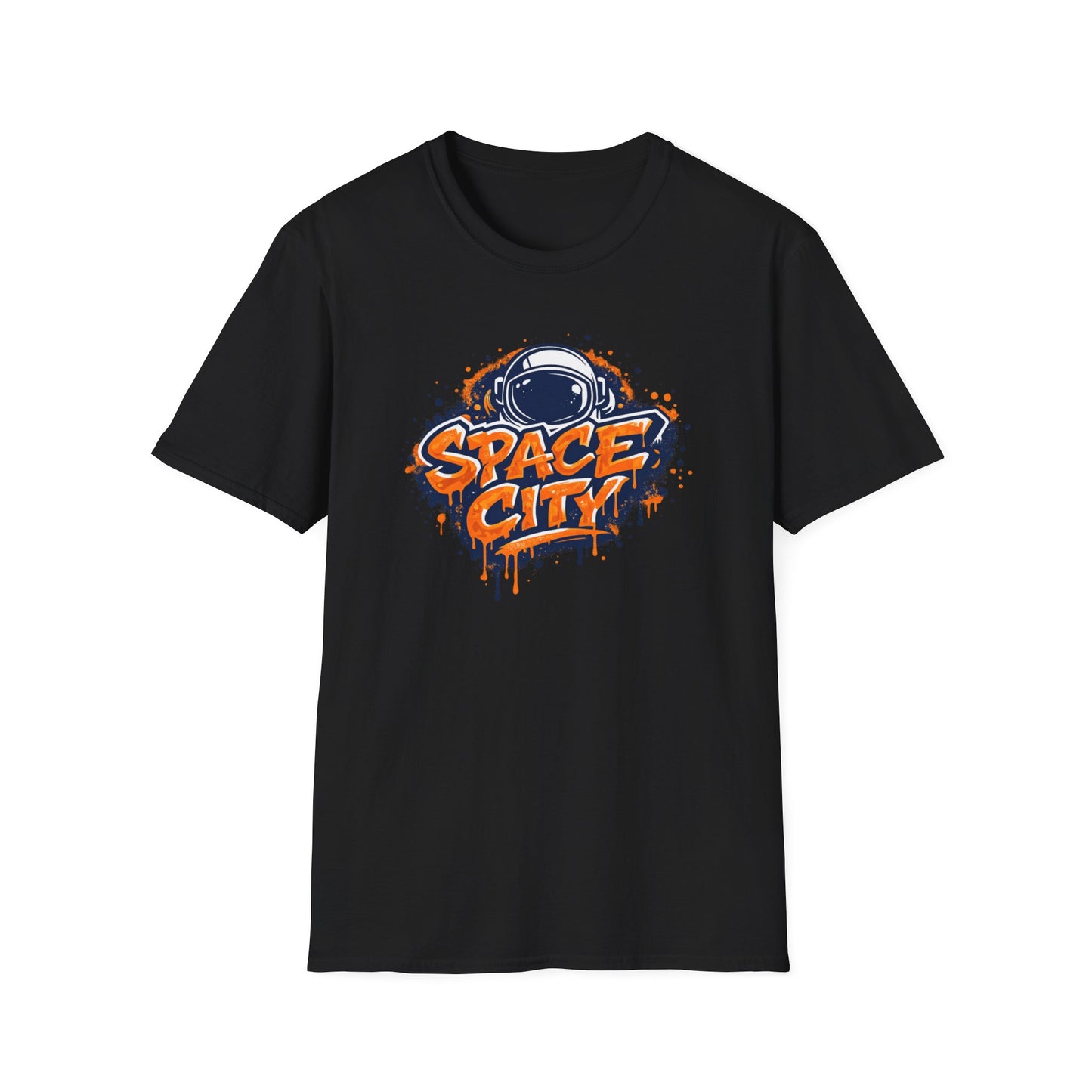 SPACE CITY-GRAFFITI ART - Unisex Soft Style T-shirt