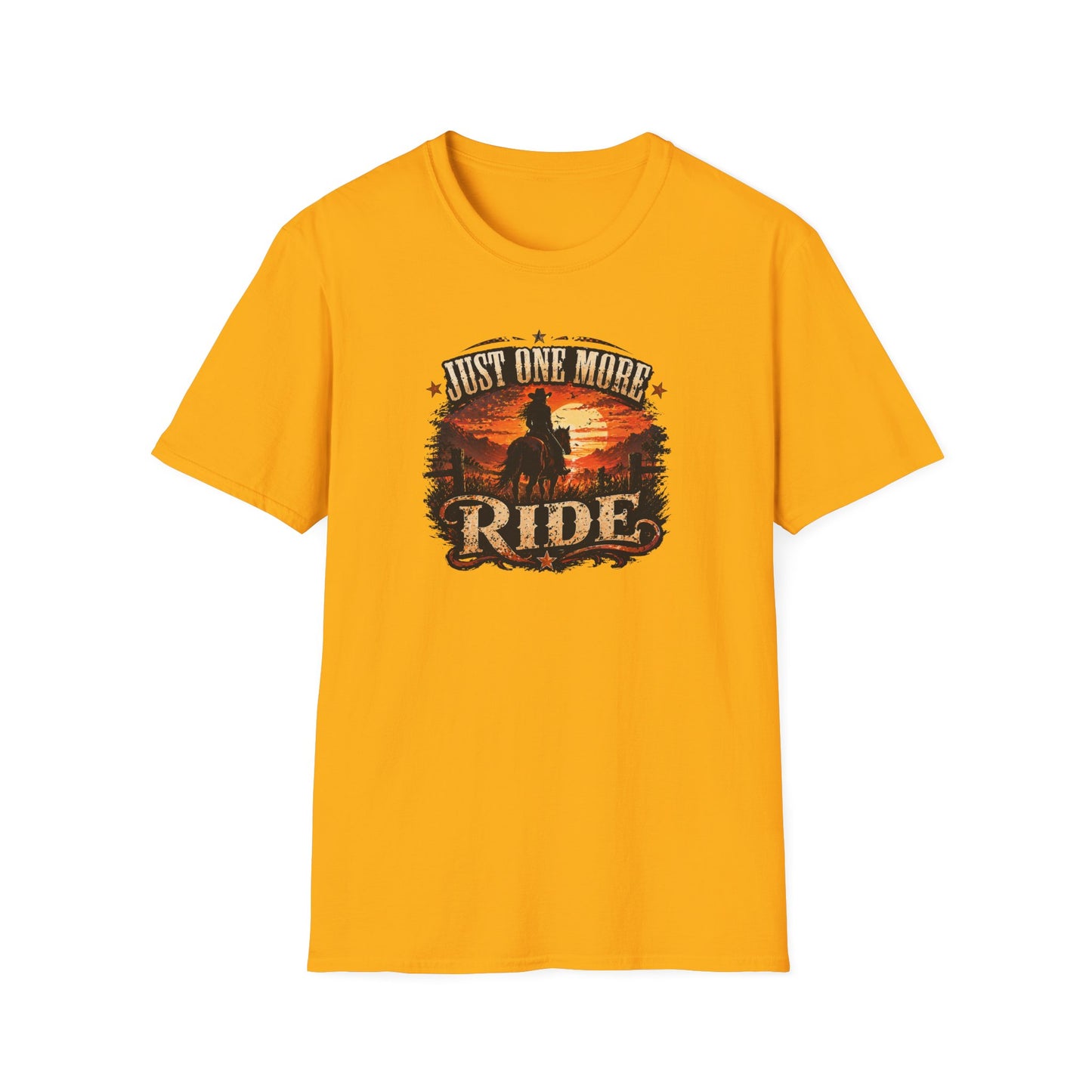 JUST ONE MORE RIDE - Unisex Soft Style T-Shirt