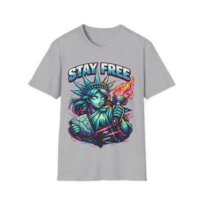 STATUE OF LIBERTY - ((BIG PRINT)) - Unisex Soft Style T-Shirt